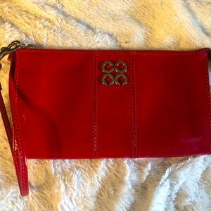 Authentic Coach Red Patent Leather Wristlet NWOT